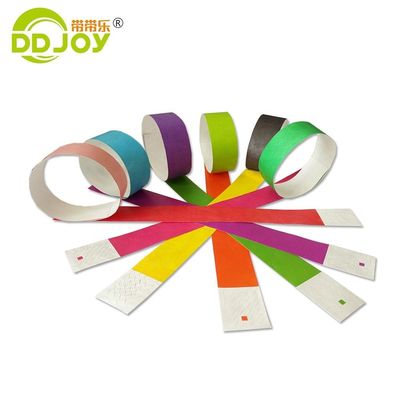 Unisex Concert Party Waterproof Paper Material Ticket Wristband with Custom Print