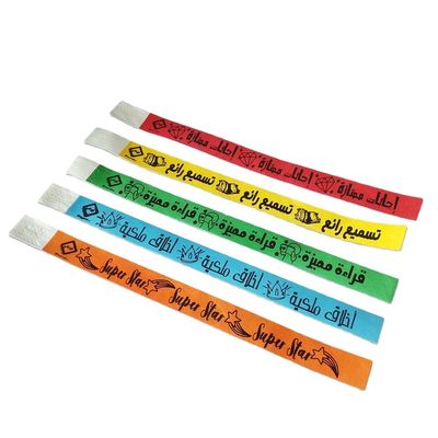 Party Tyvek Paper Identification Bracelets for Events Waterproof and Tear-Resistant