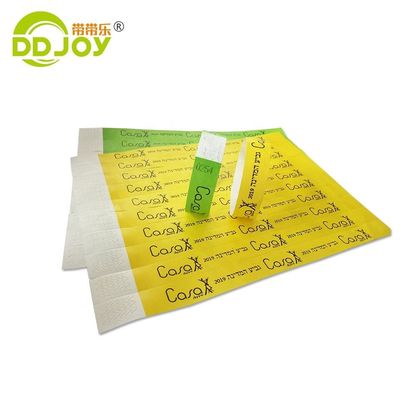 Custom Tyvek Wristband for Events and Parties 250*25mm/250*19mm Personalized Design