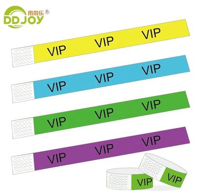 Custom Tyvek Paper Bracelets Water Resistant Full Color Printing BANGLES for Gift Occasion