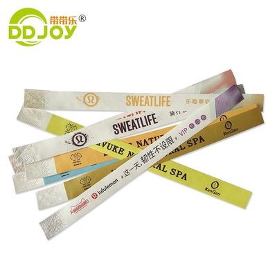 Custom Tyvek Paper Bracelets Water Resistant Full Color Printing BANGLES for Gift Occasion