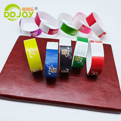 250*25mm/250*19mm Customized Waterproof Paper Bracelet for Events and Identification