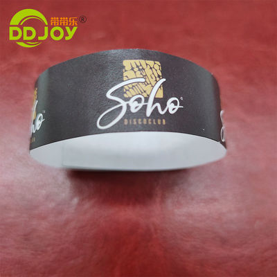 250*25mm/250*19mm Customized Waterproof Paper Bracelet for Events and Identification