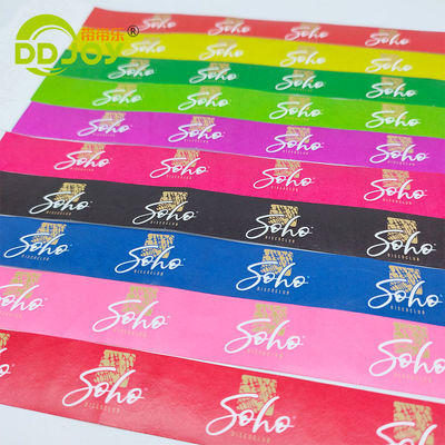 250*25mm/250*19mm Customized Waterproof Paper Bracelet for Events and Identification