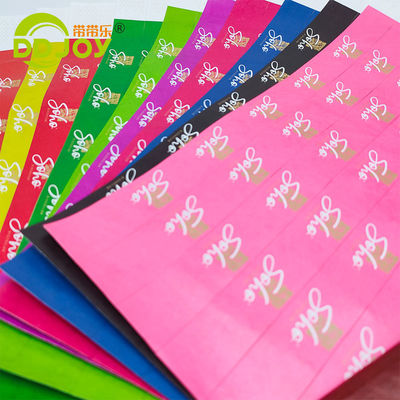 250*25mm/250*19mm Customized Waterproof Paper Bracelet for Events and Identification