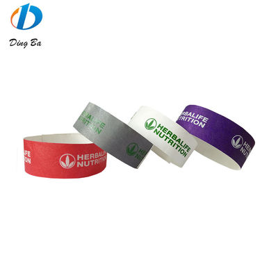 Target End User Events and Festivals Custom Tyvek Wristbands for Park/Club/Party