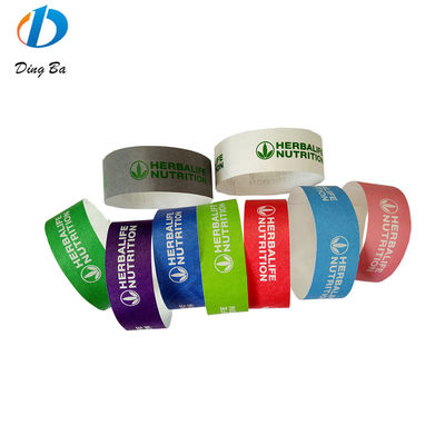 Target End User Events and Festivals Custom Tyvek Wristbands for Park/Club/Party