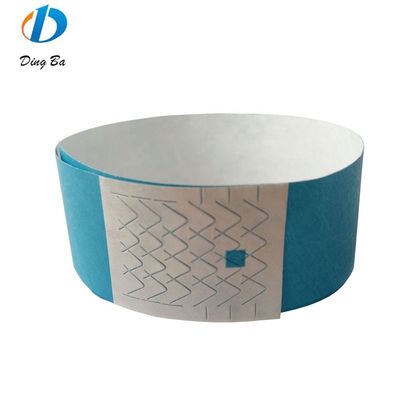 15 Colors Tear Resistant Tyvek Wristband for Events and Parks Customized Logo Accepted
