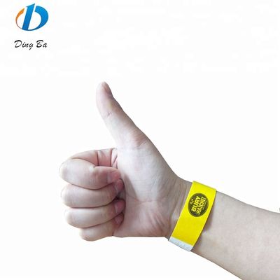 1 Inch Plain Solid Color Bracelet for Holiday Events Customized Colorful DuPont Paper