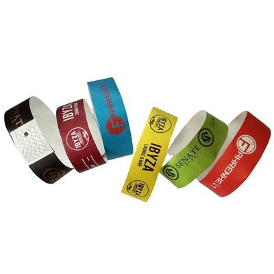 Waterproof Tyvek Event Paper Wristbands with Tear Resistant and Durable Material