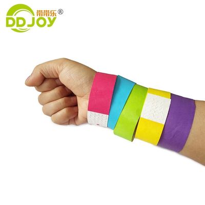 Waterproof Tyvek Event Paper Wristbands with Tear Resistant and Durable Material