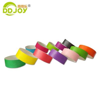 Waterproof Tyvek Event Paper Wristbands with Tear Resistant and Durable Material