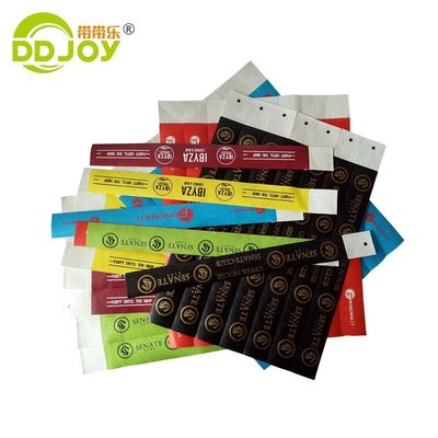 Waterproof Tyvek Event Paper Wristbands with Tear Resistant and Durable Material