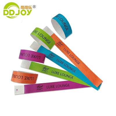 Waterproof Tyvek Event Paper Wristbands with Tear Resistant and Durable Material