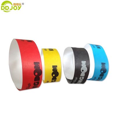 Custom Tyvek Wristband for Special Events 250*25mm/250*19mm Customized Designs