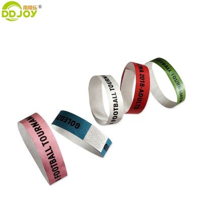 Custom Tyvek Wristband for Special Events 250*25mm/250*19mm Customized Designs