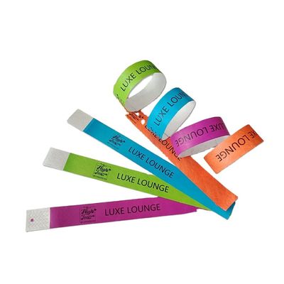Custom Events Festival Paper Wristband Jewelry Main Material Dupont/Tyvek Paper