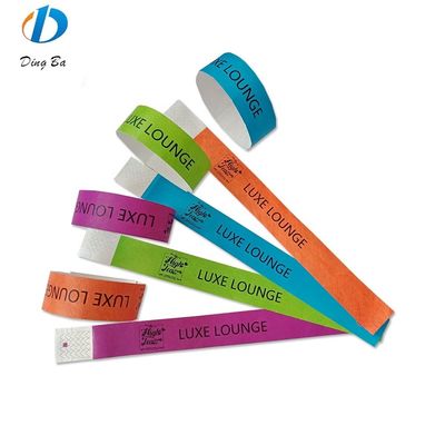 Custom Events Festival Paper Wristband Jewelry Main Material Dupont/Tyvek Paper