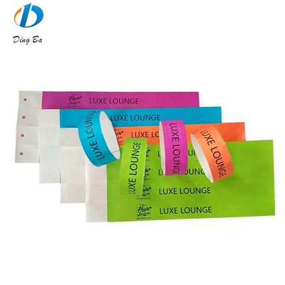 Custom Events Festival Paper Wristband Jewelry Main Material Dupont/Tyvek Paper