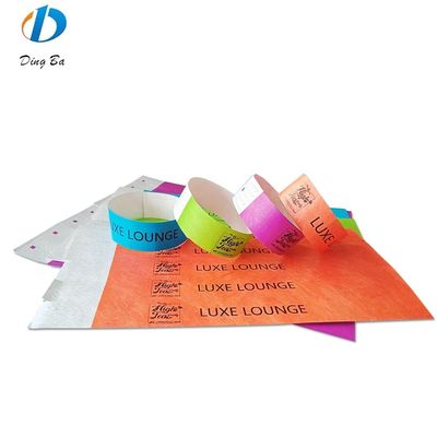 Custom Events Festival Paper Wristband Jewelry Main Material Dupont/Tyvek Paper