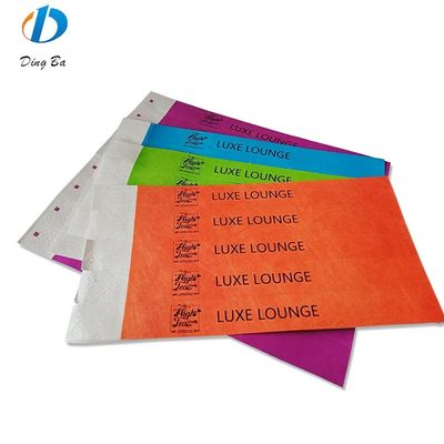 Custom Events Festival Paper Wristband Jewelry Main Material Dupont/Tyvek Paper
