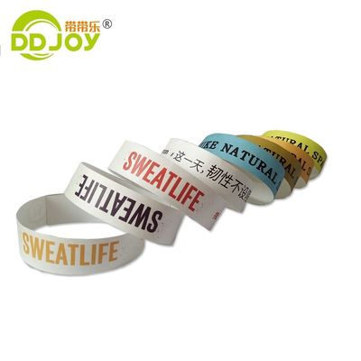 Events and Festivals Usage Scenarios Personalized Tyvek Bracelet with QR Code