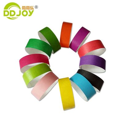 Customized Logo Waterproof Tyvek Paper Wristband for Christmas Decoration and Indoor