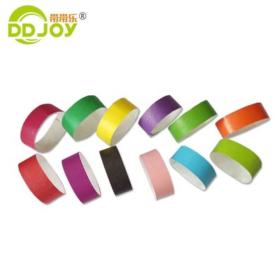 Customized Logo Waterproof Tyvek Paper Wristband for Christmas Decoration and Indoor