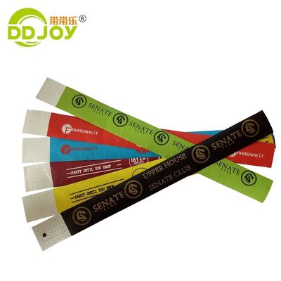 Durable Purple Tyvek Wristbands for One Time Events 250*25mm/250*19mm