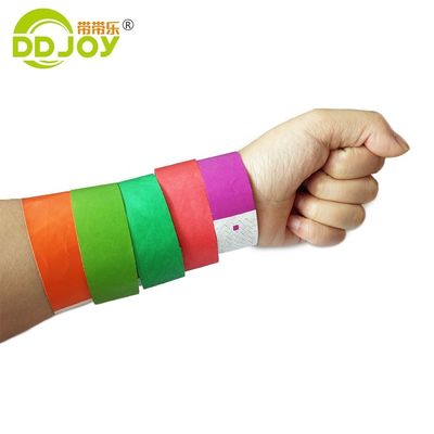 Durable Purple Tyvek Wristbands for One Time Events 250*25mm/250*19mm
