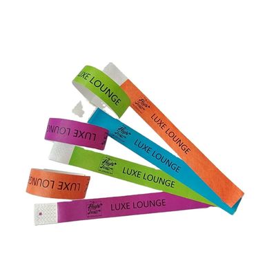 Popular Tyvek Wristband Custom Logo Disapossable Paper Bracelet Party