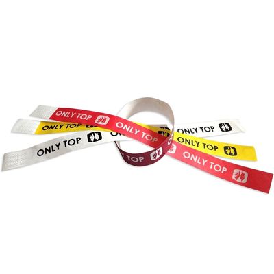 Custom Letters Theme Tyvek Paper Wrist Band for Event Security and Identification