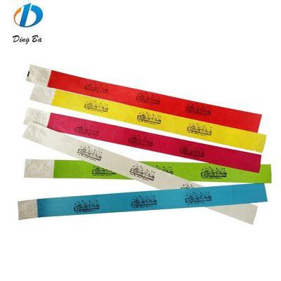 Custom Letters Theme Tyvek Paper Wrist Band for Event Security and Identification