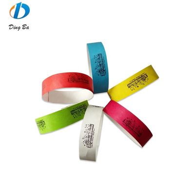 Custom Letters Theme Tyvek Paper Wrist Band for Event Security and Identification