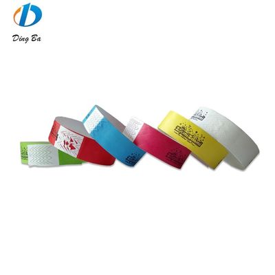 Custom Letters Theme Tyvek Paper Wrist Band for Event Security and Identification