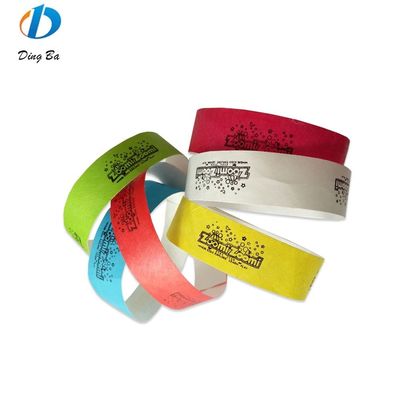 Custom Letters Theme Tyvek Paper Wrist Band for Event Security and Identification