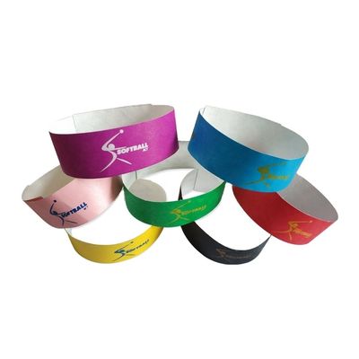 Custom Tyvek Waterproof Wristband for Event Party Festival and Wedding OEM Customized