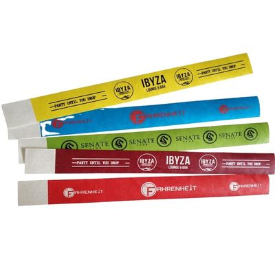 Custom Tyvek Waterproof Wristband for Event Party Festival and Wedding OEM Customized